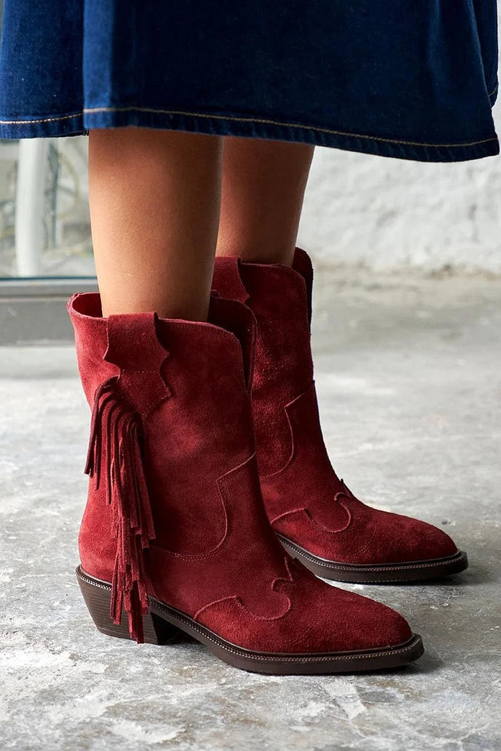 Vivian® | Western Style Ankle Boots