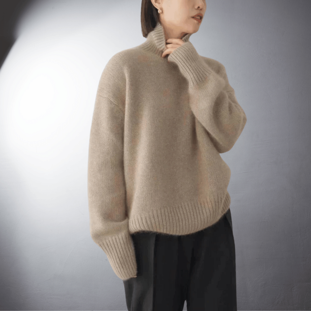 Adalgisa | Soft Cashmere Roll Neck Sweater