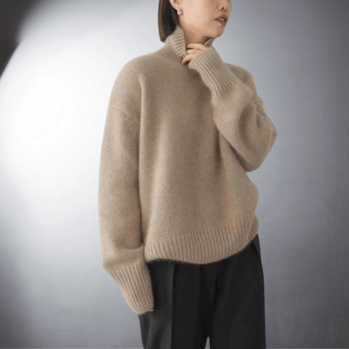 Adalgisa | Soft Cashmere Roll Neck Sweater