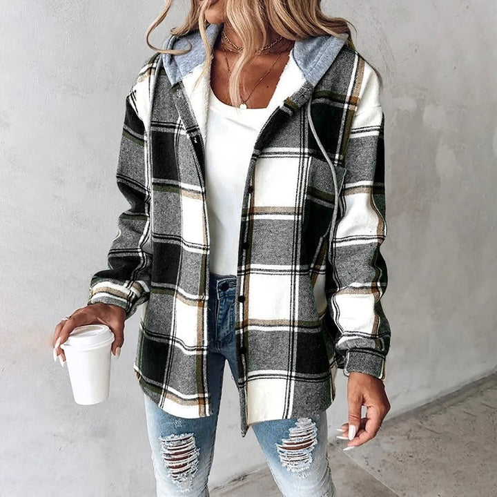 MAGIE - PLAID BUTTON-UP JACKET
