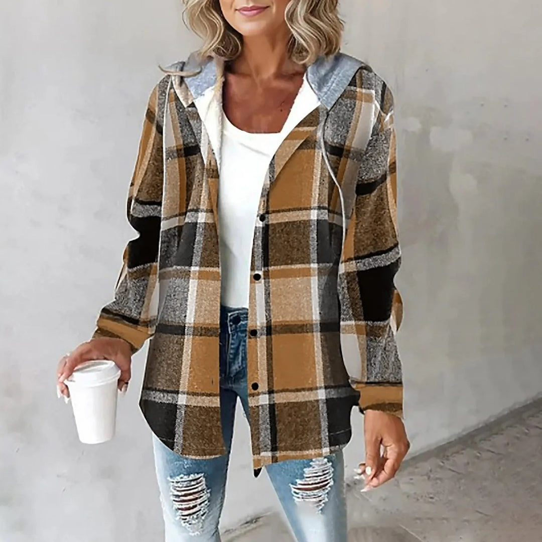 MAGIE - PLAID BUTTON-UP JACKET