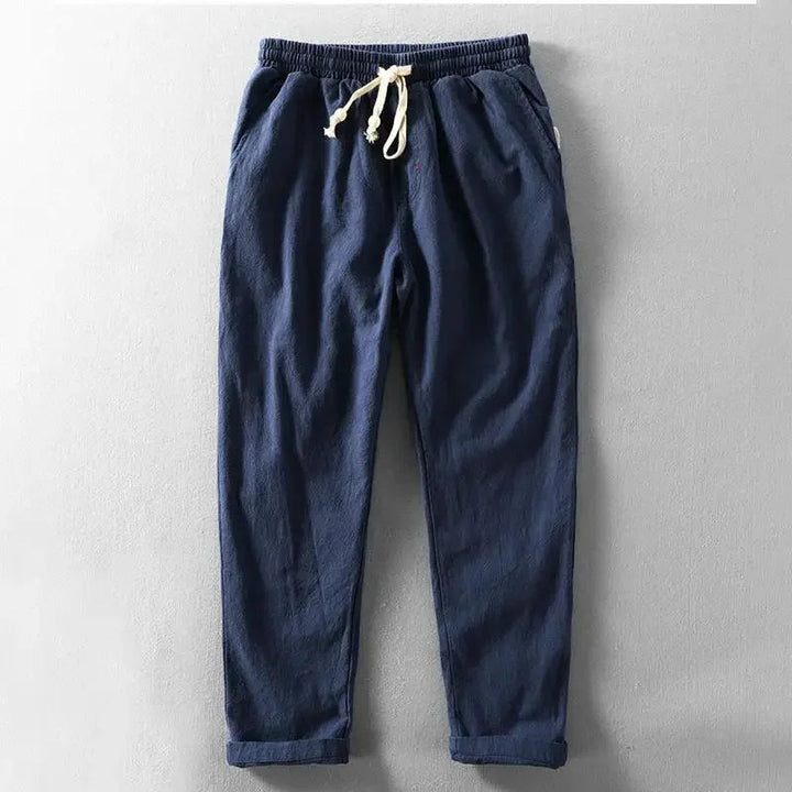 COREY - RELAXED LINEN PANTS WITH DRAWSTRING