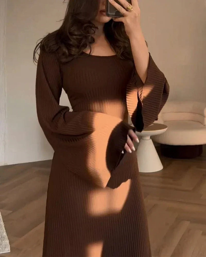 CLARE - SOPHISTICATED LONG-SLEEVE DRESS