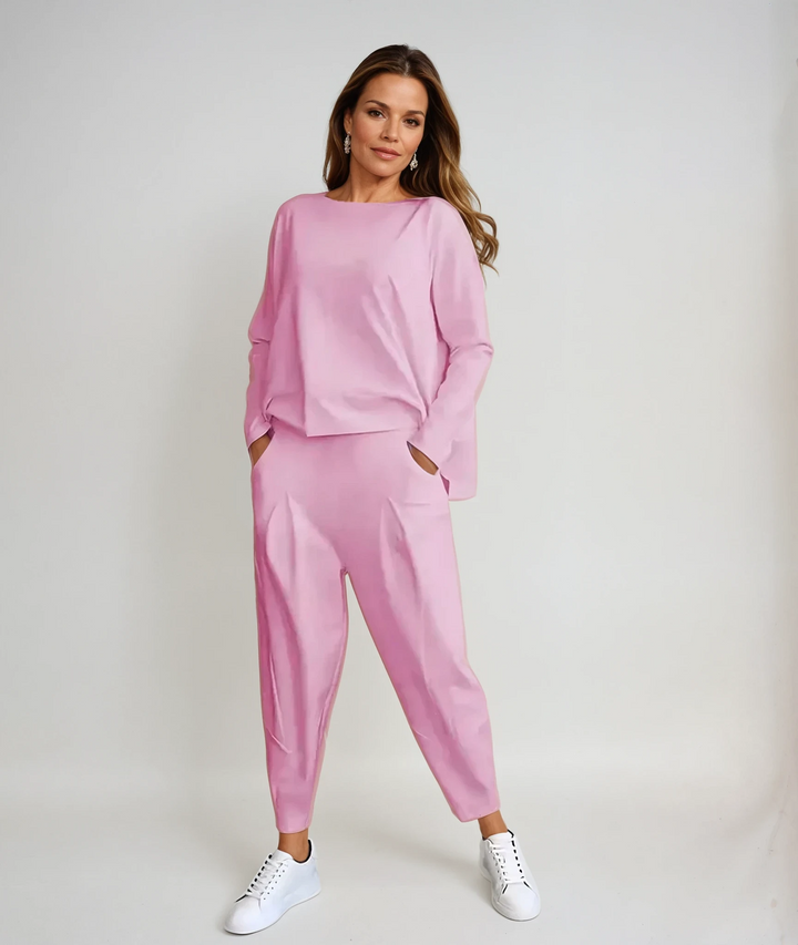CARAMIA - COMFORTABLE TWO PIECE SOFT FABRIC SET
