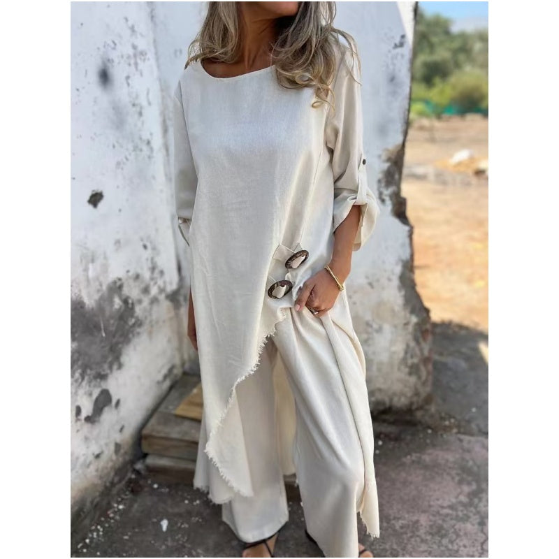 YSA – REFINED COTTON-LINEN COORDINATED SET